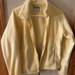 Yellow Fleece Columbia jacket